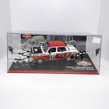 IXO Models 1:43 Simca 1000 Rallye 2 (Rallye Monte-Carlo 1973)