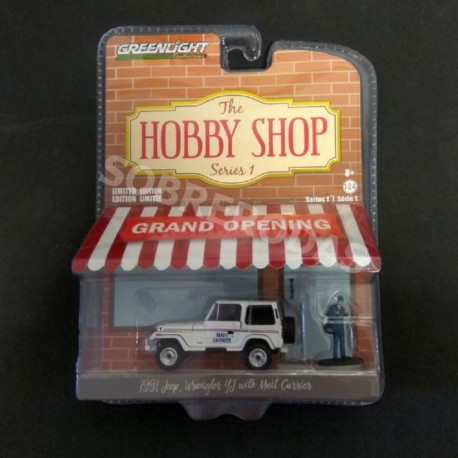 Greenlight 1:64 1991 Jeep Wrangler YJ with Mail Carrier