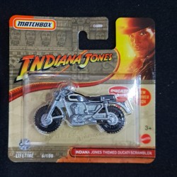 Matchbox 1:64 Indiana Jones themed Ducati Scrambler