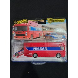 HotWheels premium 1:64 Team Transport Nissan 300ZX GTS, Euro Hauler