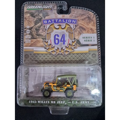 Greenlight 1:64 1943 Willys MB Jeep U.S. Army