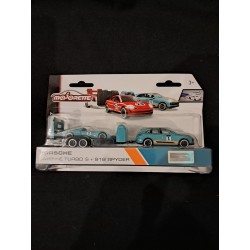 Majorette 1:64 Porsche Cayenne Turbo S + 918 Spyder