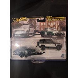 Hotwheels Premium Team Transport 1:64 Jaguar MK1, 2023 Land Rover Defender 110