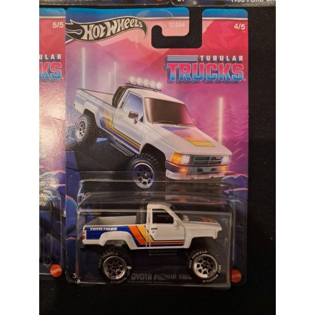 Hotwheels Tubular Trucks 1:64 1987 Toyota Pickup Truck