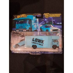 Hotwheels Premium Team Transport 1:64 Nissan Skyline 2000GT-R LBWK, Fleet Flyer