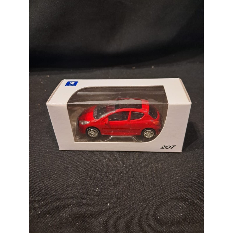 Modèle Réduit Peugeot 207 Rouge NOREV - Échelle 1/87 (HO) Pour Réseau Ferroviaire - Occasion