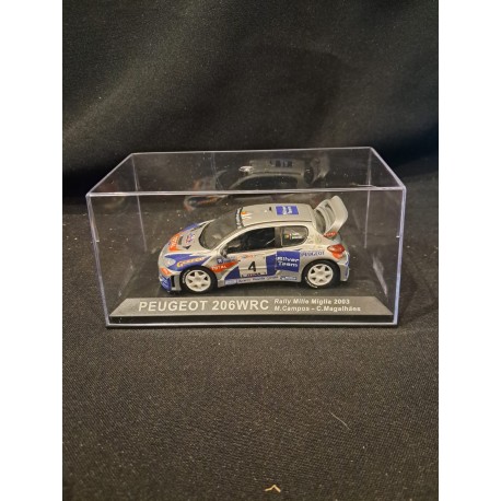 IXO Models 1:43 Peugeot 206WRC (Rally Mille Miglia 2003)
