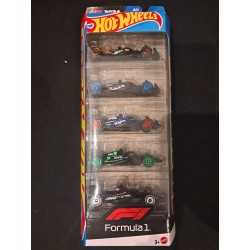 Hotwheels 1:64 Formula1 2024 Pack de 5 Carros