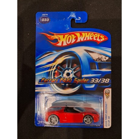 Hotwheels 1:64 Ferrari F430 Spider