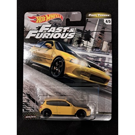Hotwheels Premium 1:64 Honda Civic EG (Fast & Furious)
