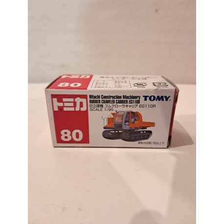 Tomica 1:95 Hitachi Construction Macinery Rbber Crawler Carrier EG110R