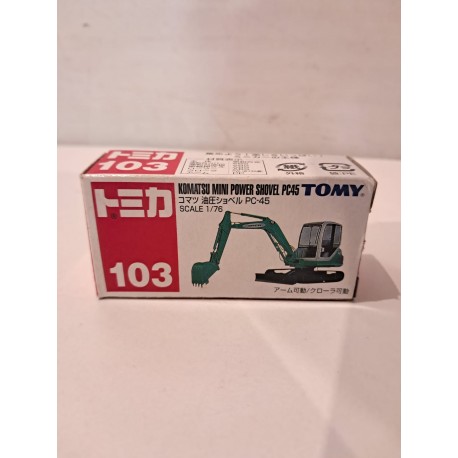 Tomica 1:76 Komatsu Mini Power Shovel PC45