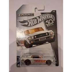 HotWheels 1:64 '67 Ford Mustang Coupe (50th Anniversary Zamac)