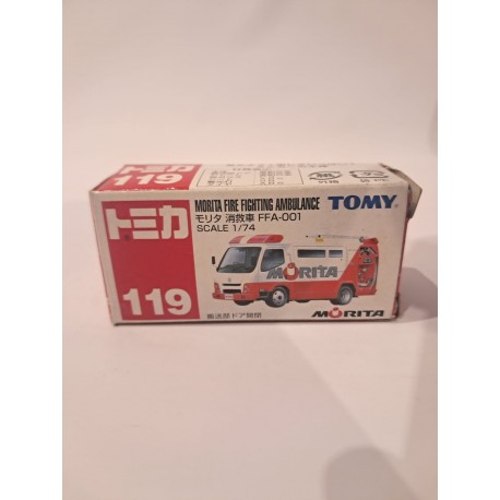Tomica 1:74 Morita Fire Fighting Ambulance