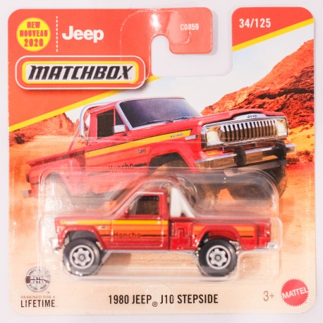 Matchbox 1:64 1980 Jeep J10 Stepside