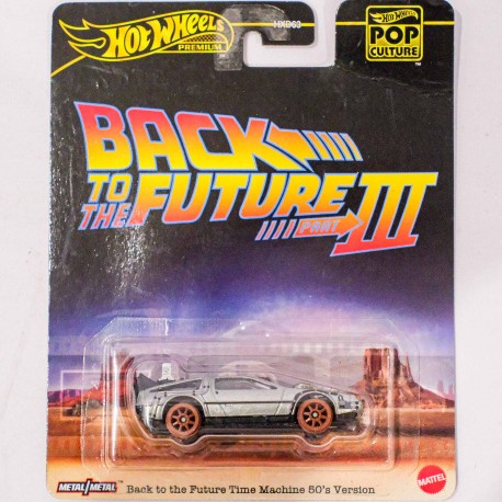 Hot Wheels Premium 1:64 Back to the Future Time Machine 50's Version