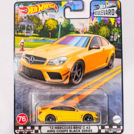 Hot Wheels Premium 1:64 '12 Mercedes-benz C 63 AMG Coupe Black Series (Boulevard 76)