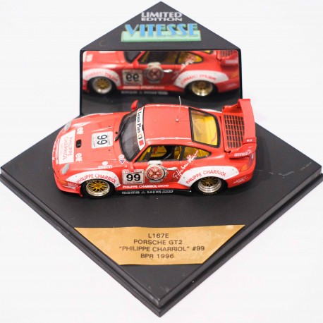 Vitesse 1:43 Porsche 911 GT2 ""Philippe Charriol" n99 BPR 1996