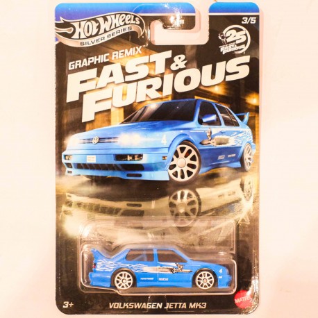 Hotwheels 1:64 Volkswagen Jetta MK3 - Graphic Remix Fast & Furious