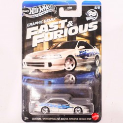 Hotwheels 1:64 Custom Acura Integra Sedan GSR - Graphic Remix Fast & Furious