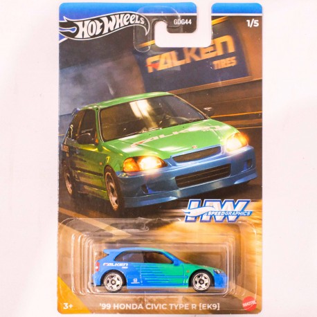 Hotwheels SpeedGraphics 1:64 '99 Honda Civic TypeR (EK9)