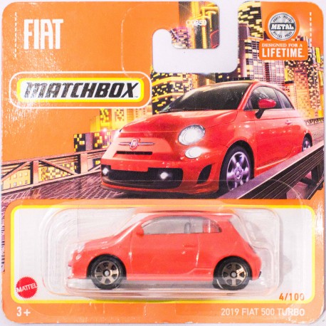 Matchbox 1:64 2019 Fiat 500 Trubo