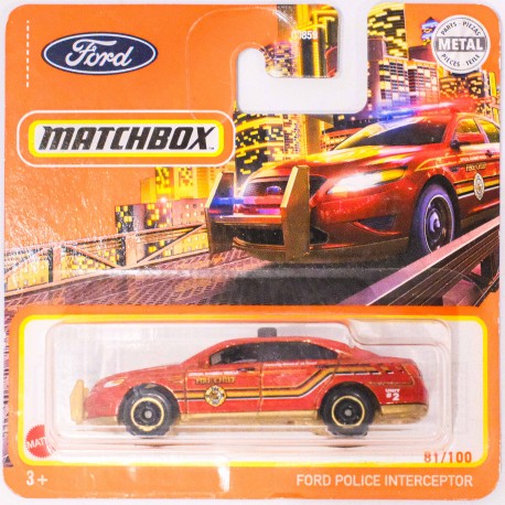 Matchbox 1:64 Ford Police Interceptor (81-2021)