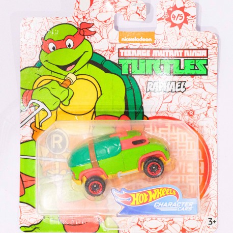 Hot Wheels Character Cars 1:64 Teenage Mutant Ninja Turtles Raphael