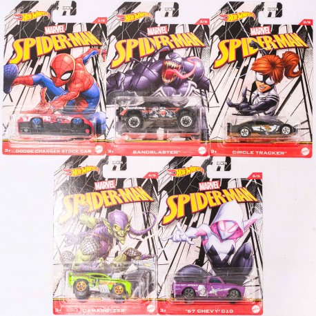 Hotwheels 1:64 Marvel Spider-Man Set