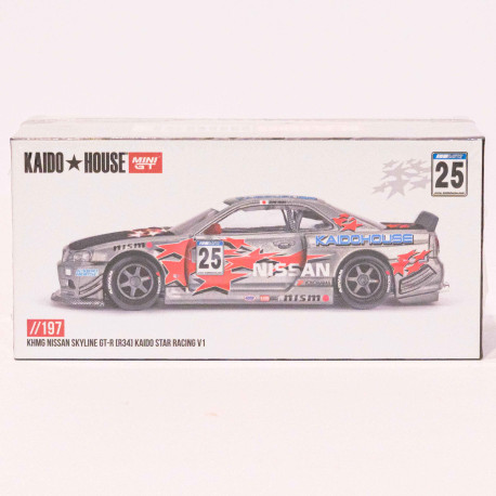 Kaido House MiniGT 1:64 Nissan Skylline GT-R (R34) Kaido Star Raing V1