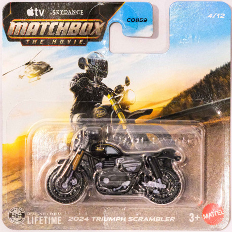 Hotwheels 1:64 2024 Triumph Scrambler (Skydance)