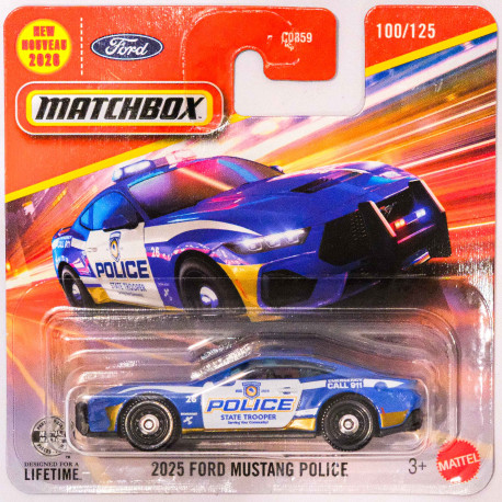 Hotwheels 1:64 2025 Ford Mustang Police