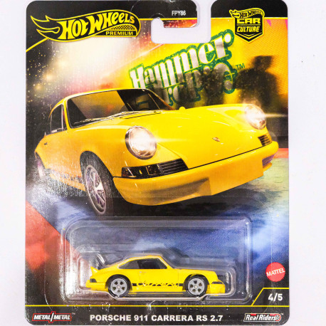 HotWheels  Premium 1:64 Porsche 911 Carrera RS 2.7 (Hammer Drops)