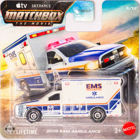 Hotwheels 1:64 2019 RAM Ambulance (Skydance)
