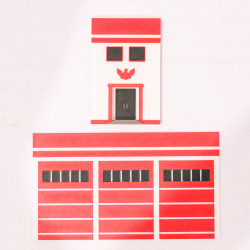 Parede para Expositor Empilhável - Bombeiros Cortado