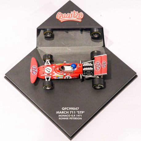 Quartzo 1:43 March 711 "STP" Monaco G.P. 1971 Ronnie Peterson
