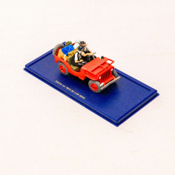 Editions Atlas 1:43 El Jeep Rojo de Tintín en el país del oro negro (En Voiture TINTIN)