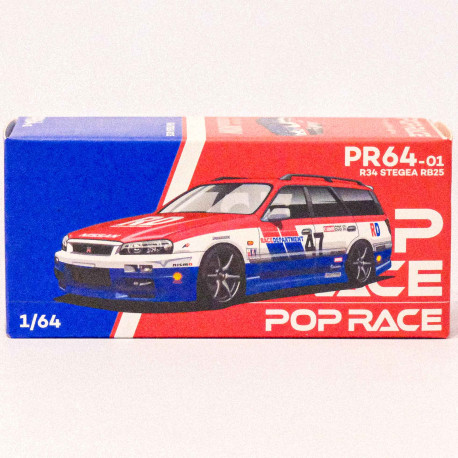 POP Race 1:64 NIssan R34 Stagea RB25