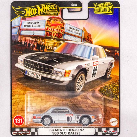 Hotwheels Premium 1:64 '80 Mercedes-Benz 500 SLC Rallye (131 Boulevard)